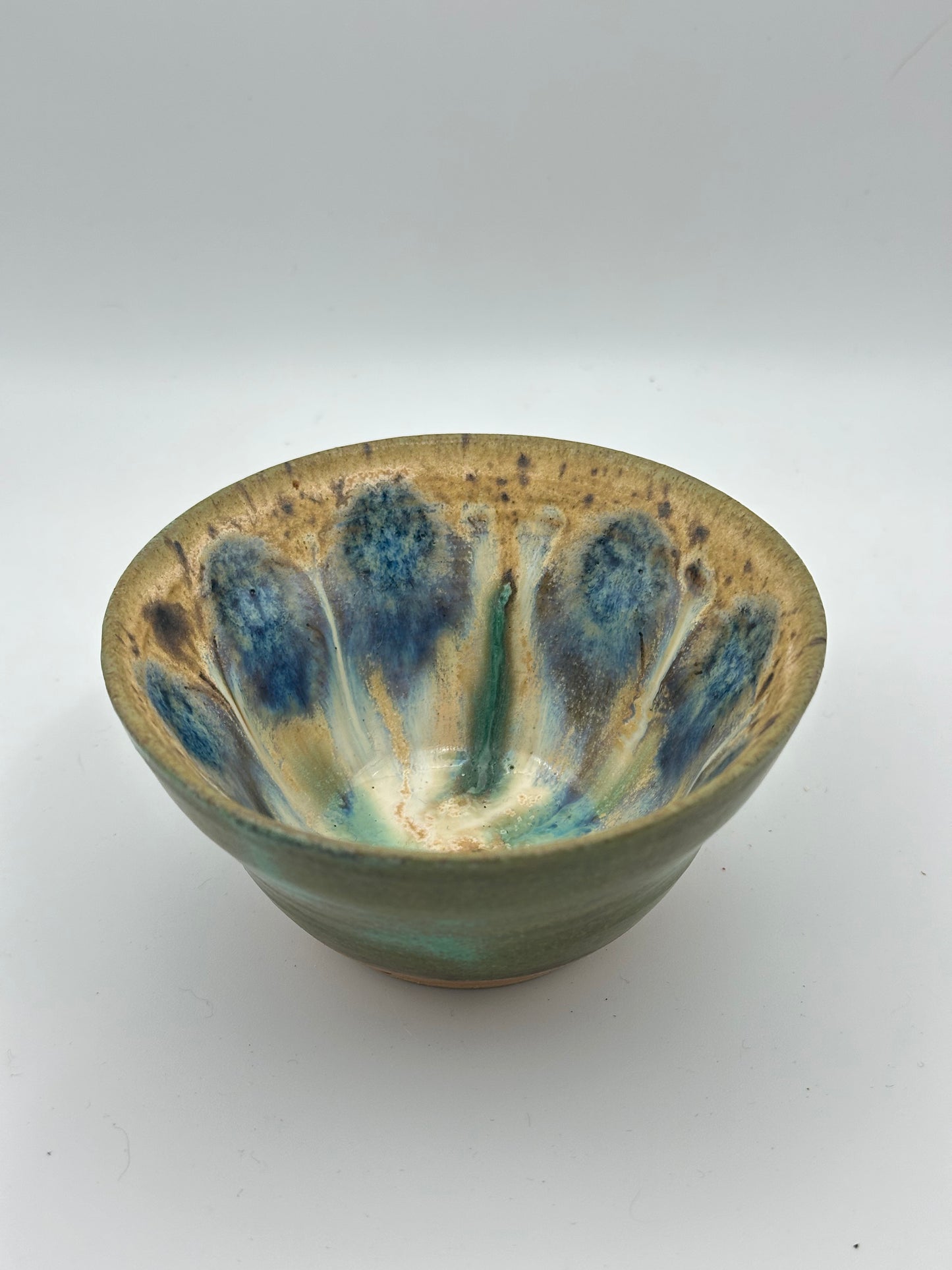 Patterned Peacock Bowls