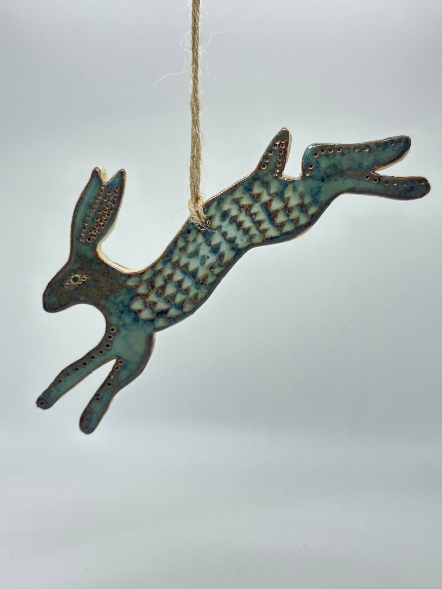 Running Hare Ornament