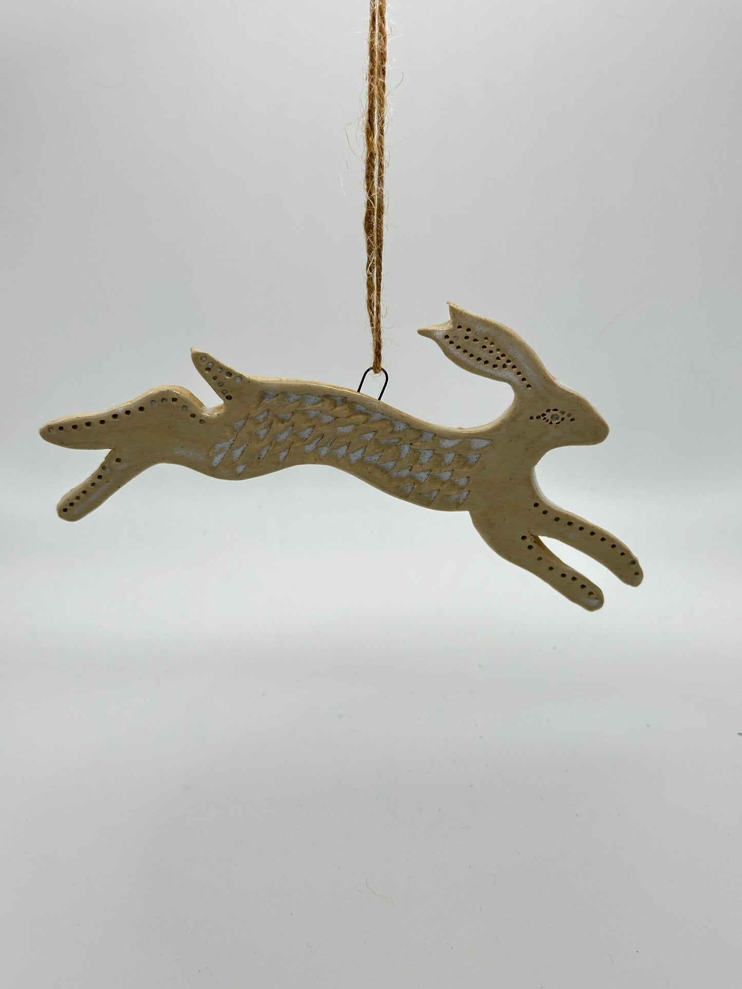Running Hare Ornament