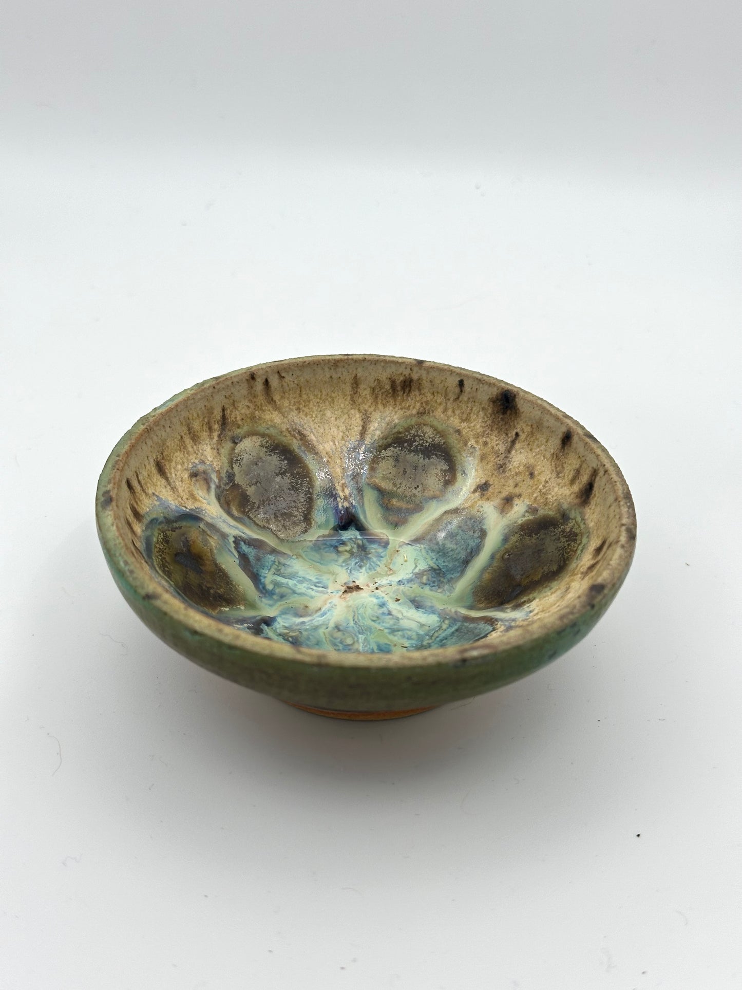Patterned Peacock Bowls